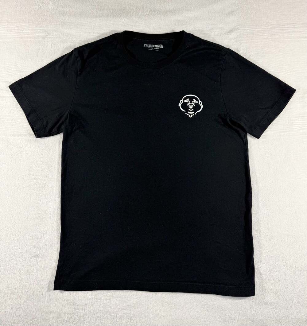 True Religion Buddha Logo Denim & Goods Workshop Graphic T-Shirt